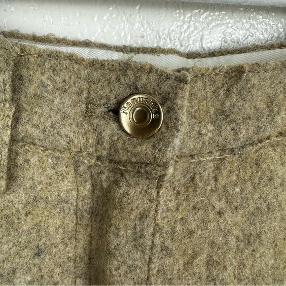 Nanushka Drew Wool Flared Trousers Pants in Pebble Tan Size Small - Picture 5 of 8